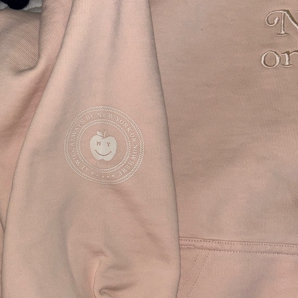 New York or Nowhere Light Pink Hoodie - Picture 4 of 4
